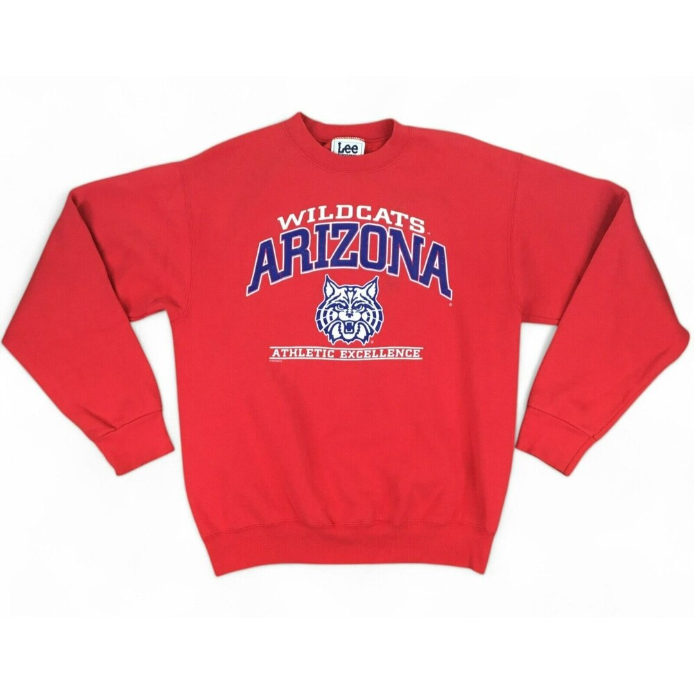 VTG Lee Sport ARIZONA WILDCATS Sweatshirt sz XL Red UofA Football Team USA Made